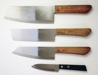 Set of four Thai knives, Kiwi - ImportFood