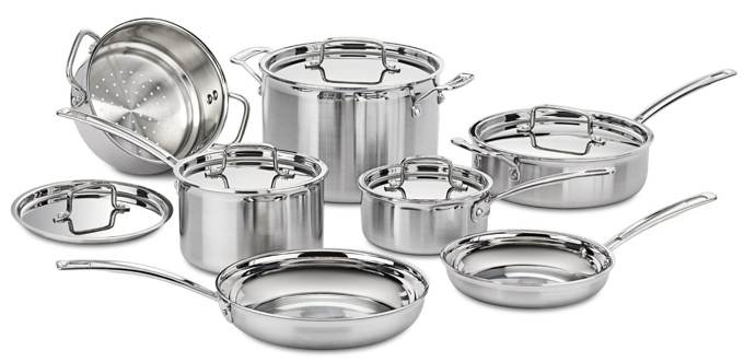 Emeril 12-Piece Stainless Steel Cookware Set 