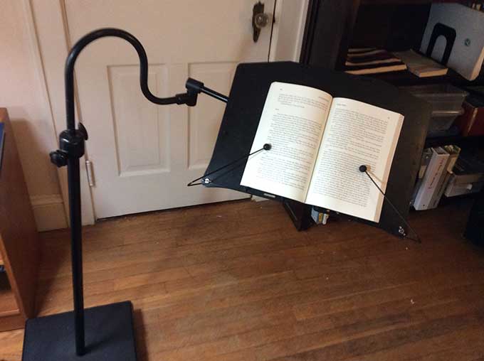 Hands Free Book Holder Floor Stand Cool Tools