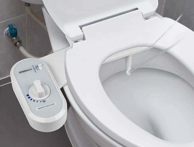 Non-Electric Bidet Toilet Seat Attachment | Cool Tools