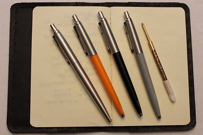 Parker Jotter Ballpoint Pen With Space Pen Cartridge Refill Cool Tools