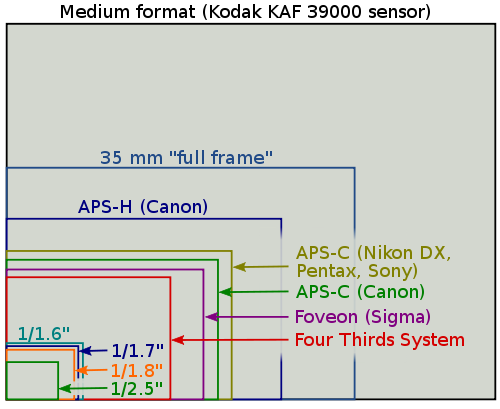500px Sensor sizes overlaid inside 1 svg